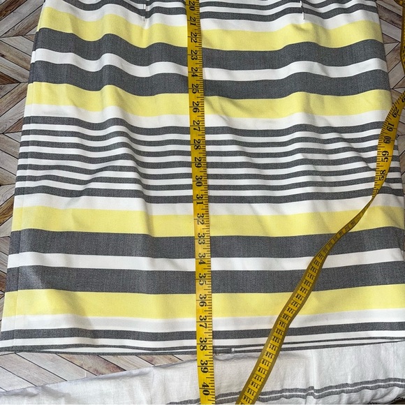 CALVIN KLEIN Belted Sheath‎ Dress Butter Yellow Office Career Size 12 Stretch - Picture 11 of 12
